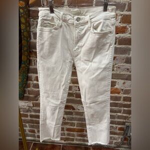 Mother Denim The Rascal Crop Fray